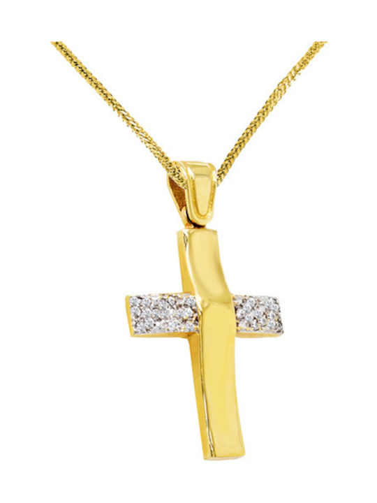 Women's Gold Cross 14K with Chain