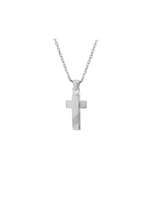 Kreuz aus Silber mit Kette