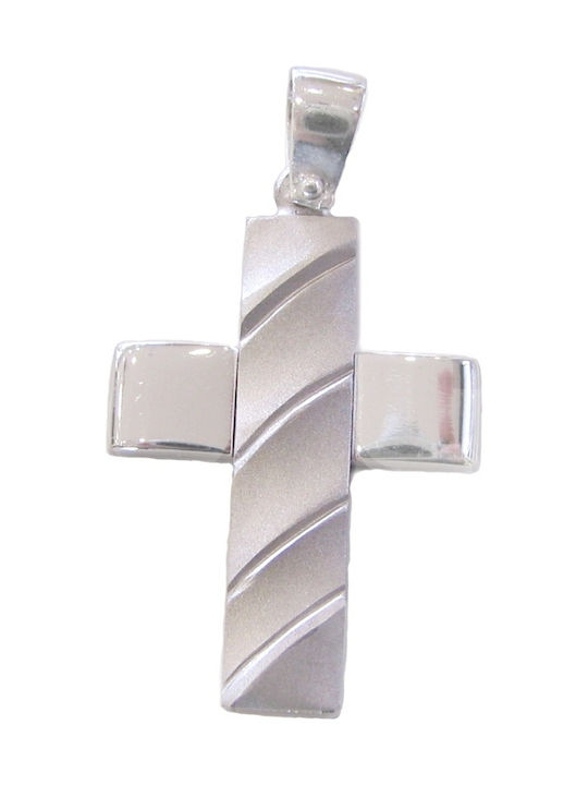 White Gold Cross 14K