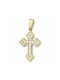 Damen Gold Kreuz 14K