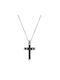 Men's Cross from Steel with Chain