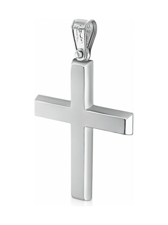 Weißgold Kreuz 14K