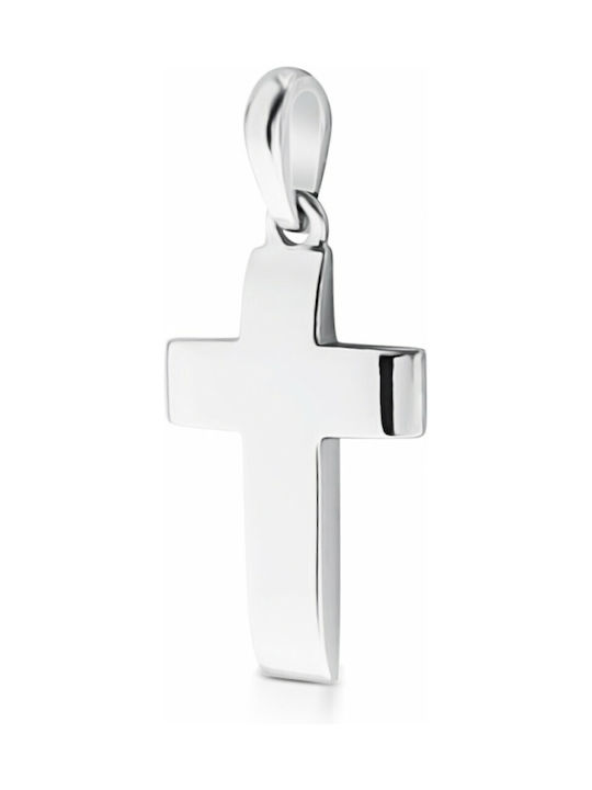 White Gold Cross 14K