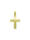 Damen Gold Kreuz 14K Beidseitig