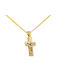 Men's Gold Cross 14K with Chain