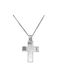 Women's White Gold Cross 14K with Chain