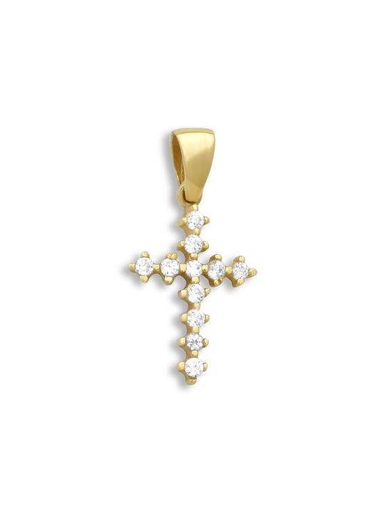 Damen Gold Kreuz 14K