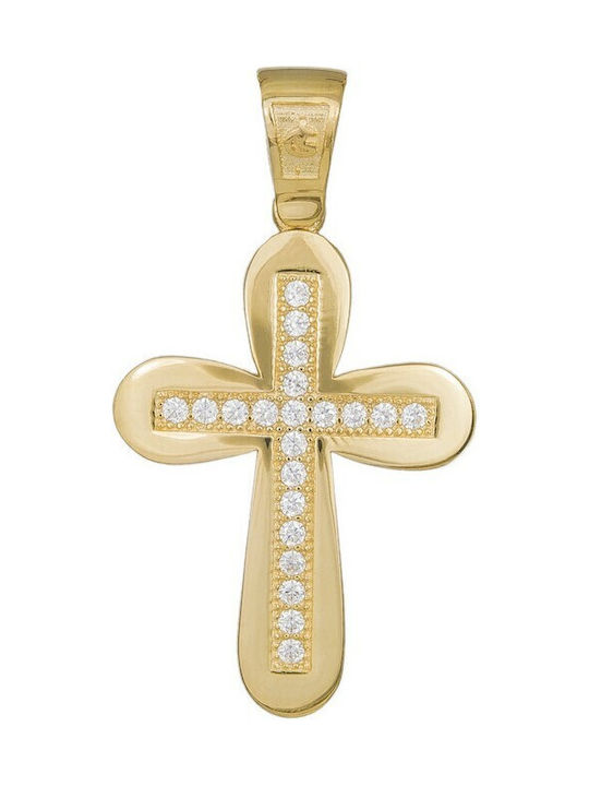 Damen Gold Kreuz 14K