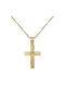 Men's Gold Cross 14K with Chain