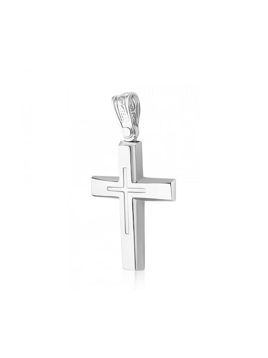 White Gold Cross 14K