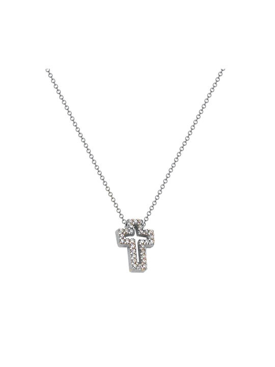 Kreuz aus Silber mit Kette