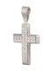 Abadianakis Damen Weißgold Kreuz 14K