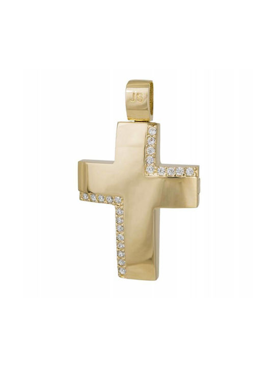 Damen Gold Kreuz 14K