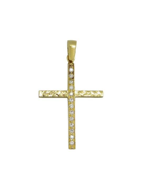 Femeiesc Aur Cruce 14K