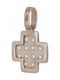 Women's White Gold Cross 18K