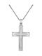 Women's White Gold Cross 14K with Chain