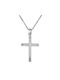 Women's White Gold Cross 14K with Chain