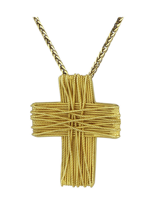 Herren Gold Kreuz 18K