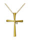 Damen Gold Kreuz 14K