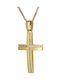 Damen Gold Kreuz 14K