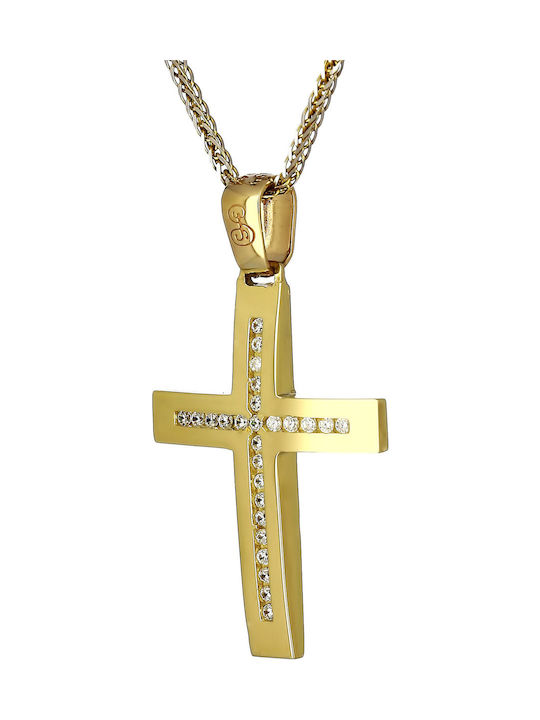 Femeiesc Aur Cruce 14K