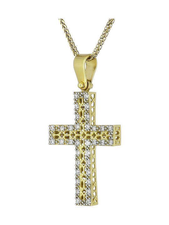 Femeiesc Aur Cruce 14K