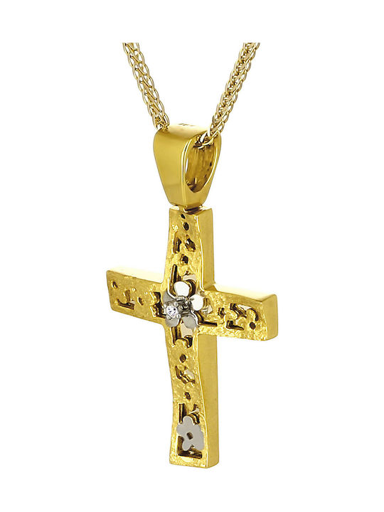 Femeiesc Aur Cruce 14K