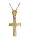 Damen Gold Kreuz 14K