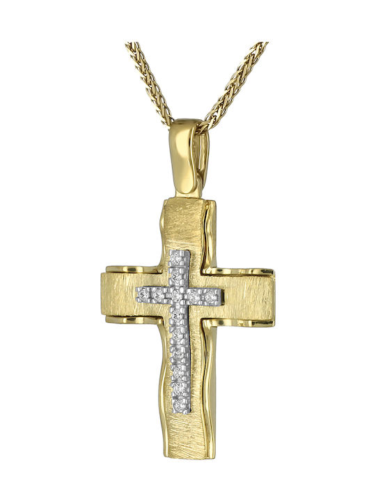 Femeiesc Aur Cruce 14K