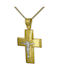 Herren Gold Kreuz 14K