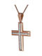 Women's Rose Gold Cross 14K