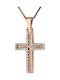 Women's Rose Gold Cross 14K