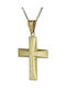 Herren Gold Kreuz 14K