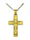 Herren Gold Kreuz 14K