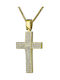 Damen Gold Kreuz 14K