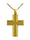 Herren Gold Kreuz 14K