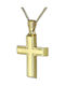 Herren Gold Kreuz 14K