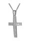 Women's White Gold Cross 14K