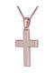 Men's Rose Gold Cross 14K