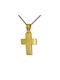 Herren Gold Kreuz 18K