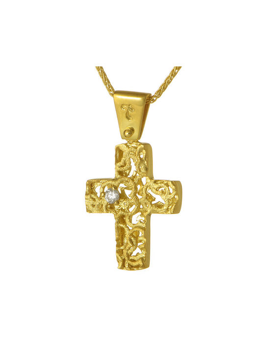 Femeiesc Aur Cruce 14K