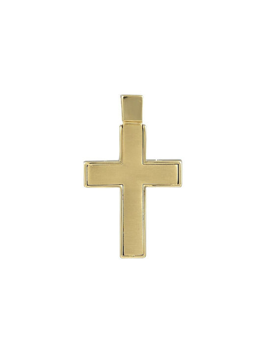 Herren Gold Kreuz 14K