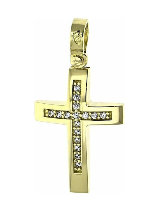 Femeiesc Aur Cruce 14K