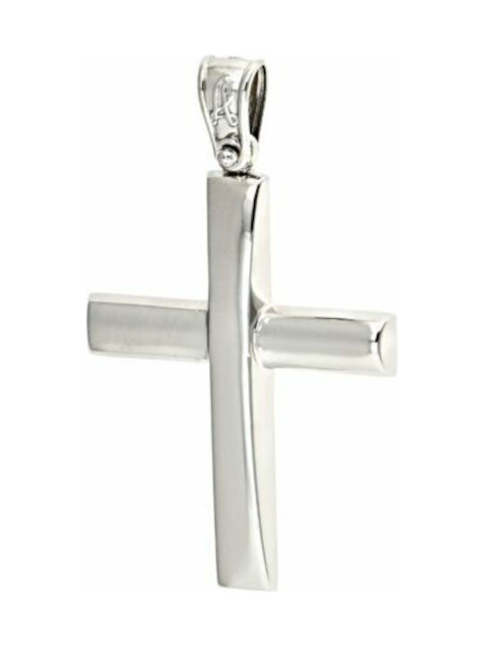 White Gold Cross 14K