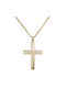 Men's Gold Cross 14K with Chain