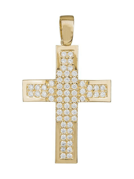 Damen Gold Kreuz 14K