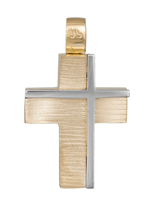 Herren Gold Kreuz 14K