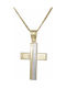 Men's Gold Cross 9K with Chain