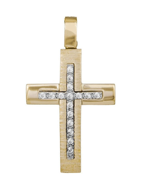 Femeiesc Aur Cruce 14K