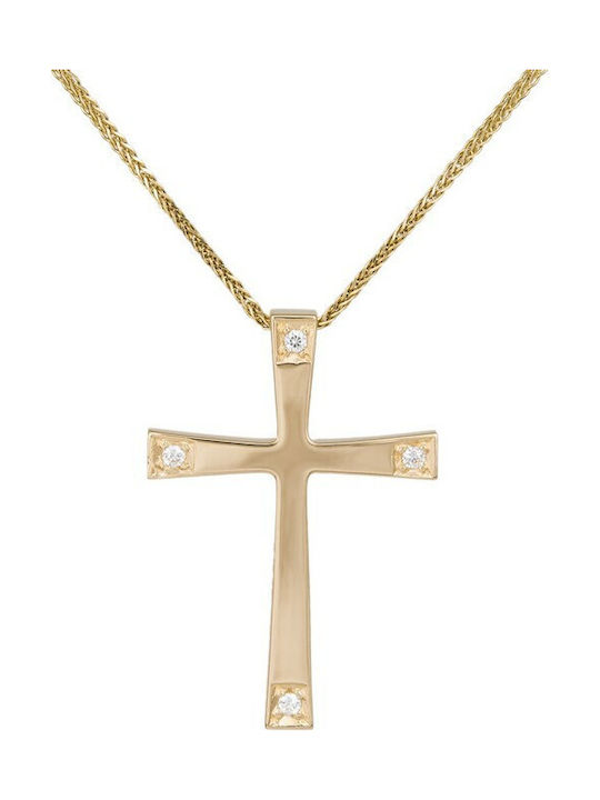 Women's Gold Cross 14K with Chain